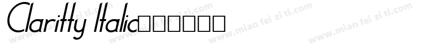 Claritty ltalic字体转换